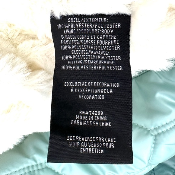 Steve Madden Women Size 3X Green Quilted Jacket Winter Outdoor Faux Fur Lining - Picture 8 of 8